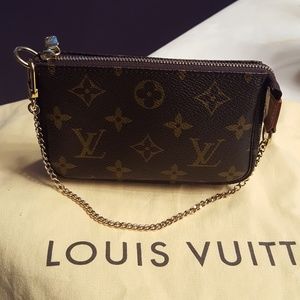 Authentic Louis Vuitton Mini Pochette in monogram